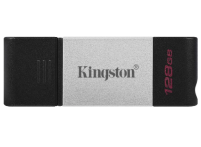 Kingston USB Drive 128GB Flash USB 3.2 Gen 1, USB-C Storage DT80/128GB фото в интернет-магазине Business Service Group