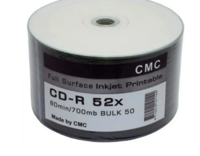 Диски CMC CD-R 80 52x Bulk/50 Full Ink Print фото в интернет-магазине Business Service Group