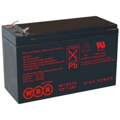 Аккумуляторная батарея WBR GP 1272 28W 12V 7Ah фото в интернет-магазине Business Service Group