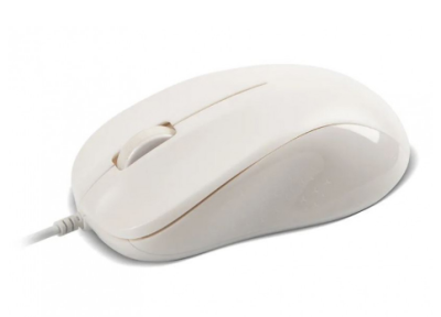 CBR CM 131c White, Мышь проводная, оптическая, USB, 1200 dpi, 3 кнопки и колесо прокрутки, ABS-пластик, возможность нанесения логотипа, длина кабеля 2 м, цвет белый фото в интернет-магазине Business Service Group